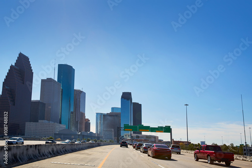 Houston city skyline from west Texas US © lunamarina