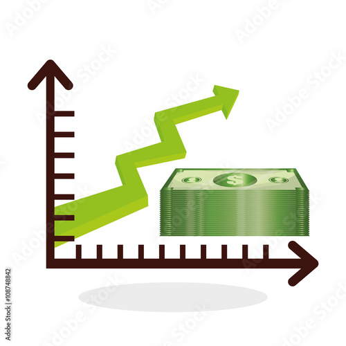 Global economy design, financial and money concept