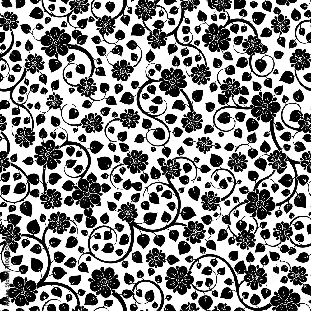 Floral seamless texture, endless pattern with flowers. Floral seamless texture, endless pattern with flowers.