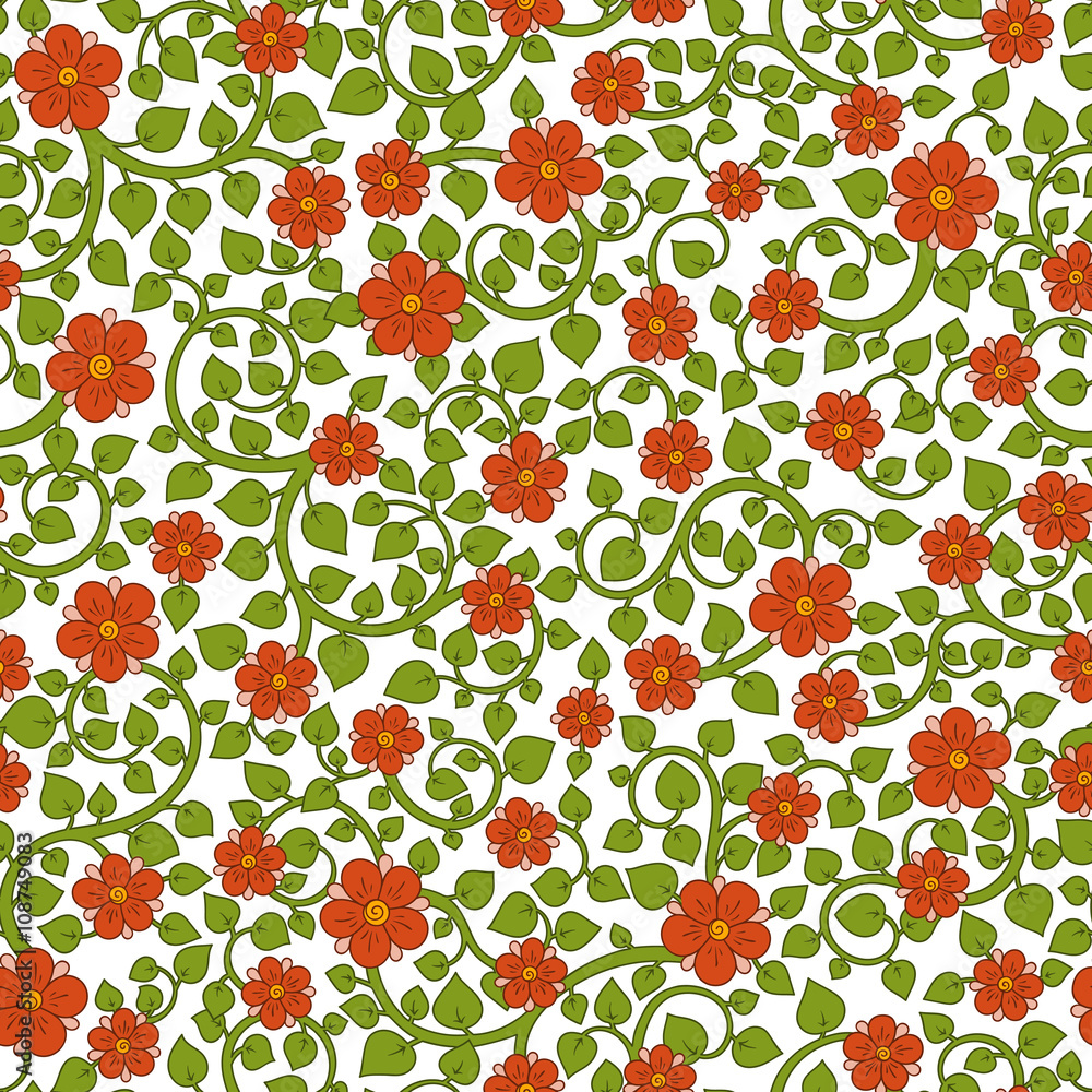 Floral seamless texture, endless pattern with flowers. Floral seamless texture, endless pattern with flowers.
