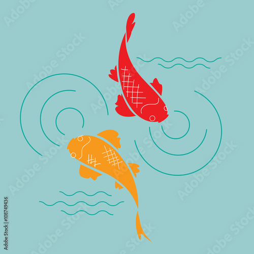 goldfish in the pond