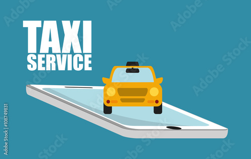 Car taxi icon. Public transport design. Taxi cab. Flat Style