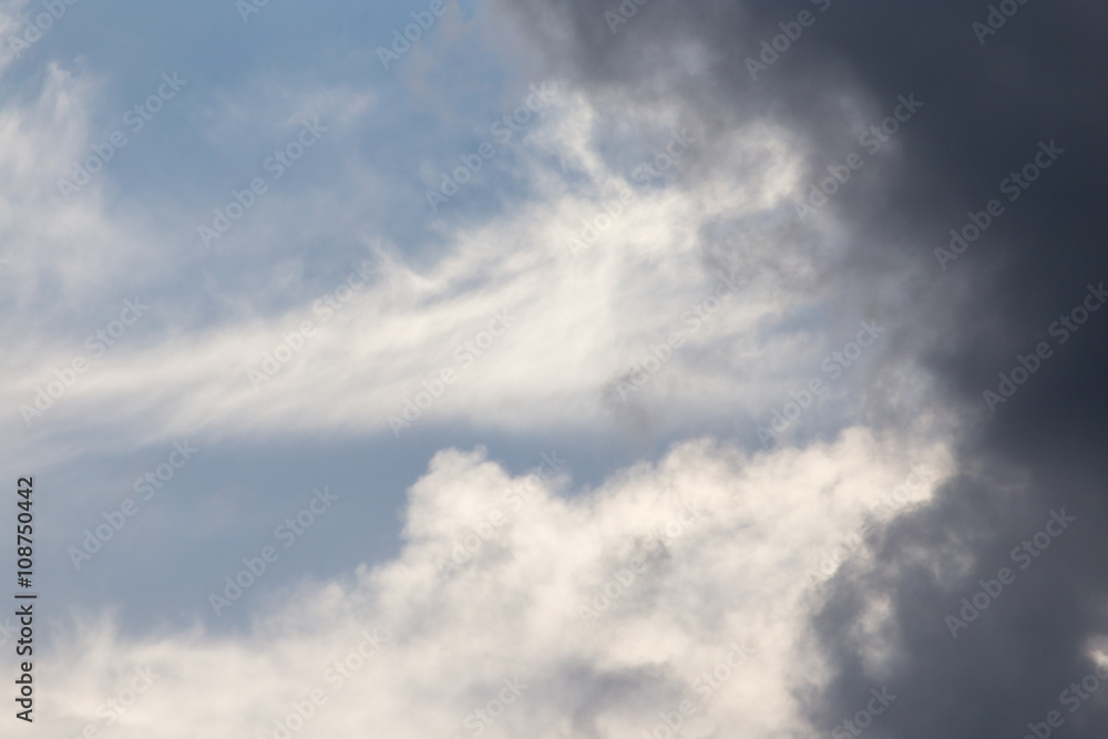 clouds after a thunderstorm