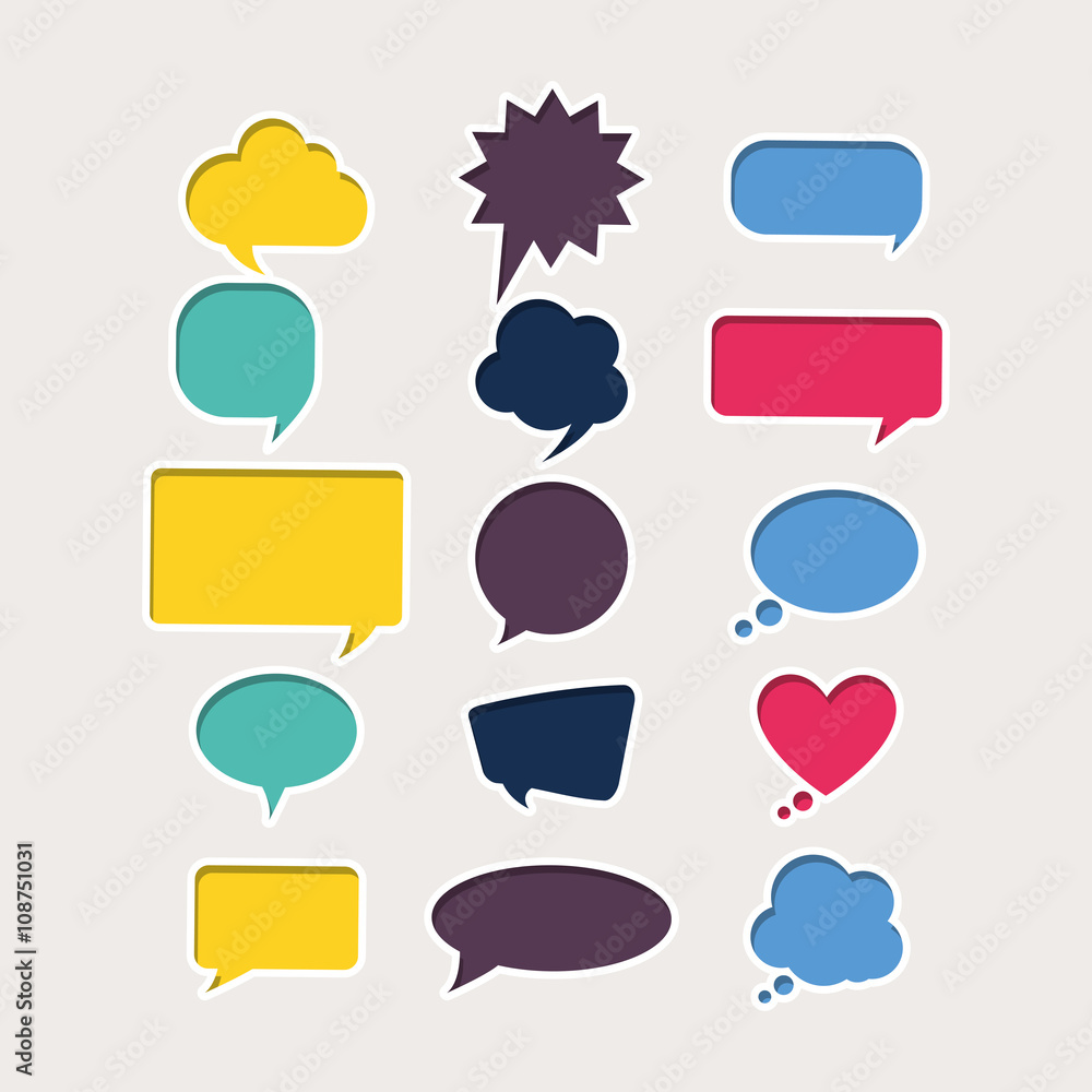 Flat illustration about bubble design Flat illustration about bubble design