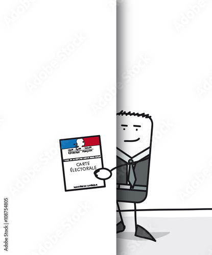 élections présidentielles - Carte d'électeur