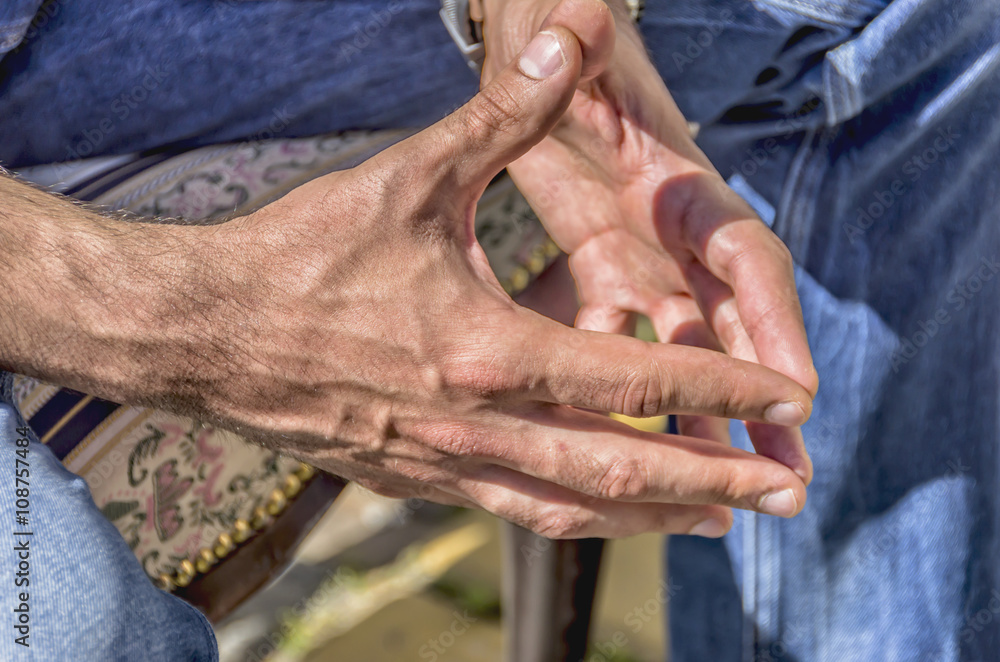 Fototapeta premium Man's hands