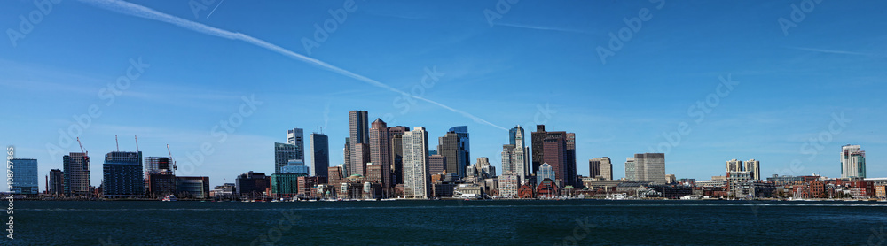 Fototapeta premium Panoramic view of the Boston, Massachusetts city center