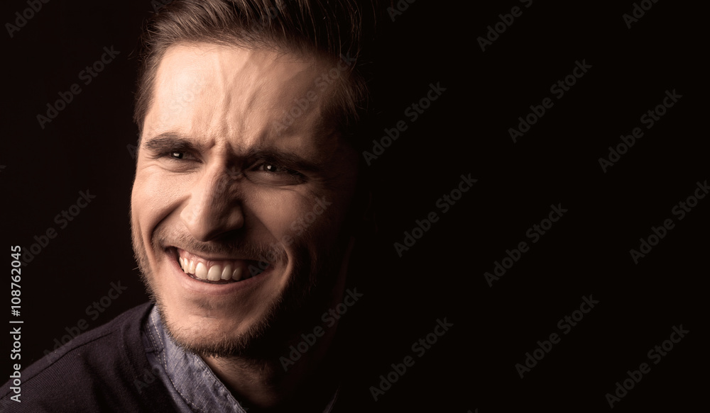 Fototapeta premium young man close up portrait