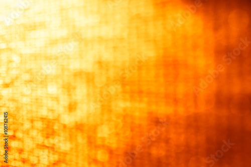 Horizontal orange vivid bokeh backdrop