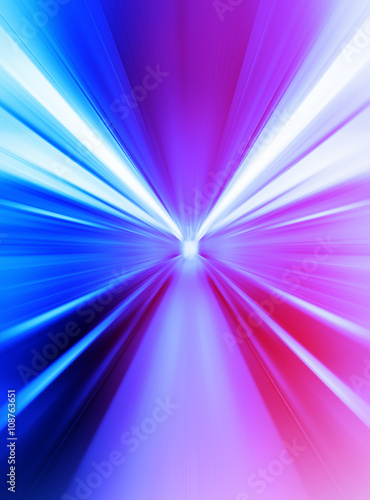 Pink and purple abstract teleport tunnel motion blur background