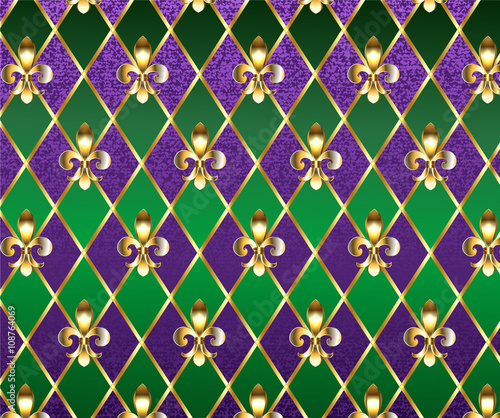 Jewelry background Mardi Gras