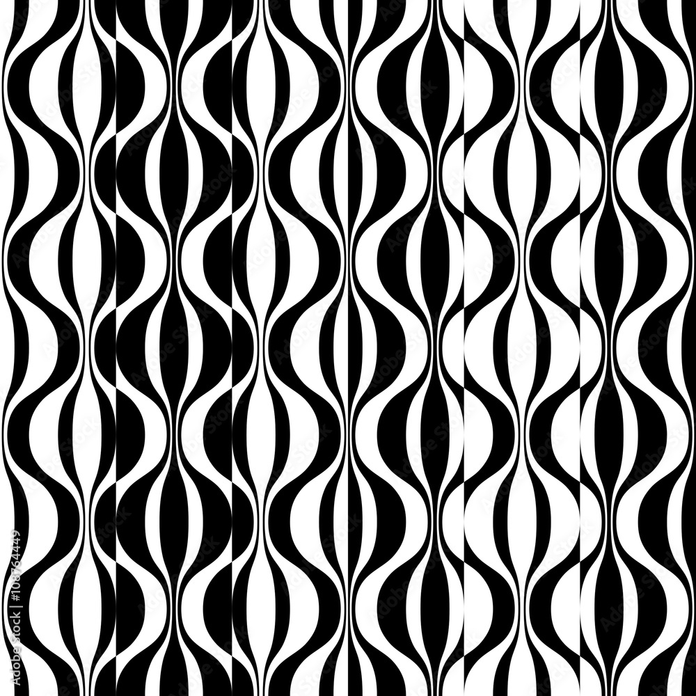 Seamless Curved Shape Pattern Seamless Curved Shape Pattern