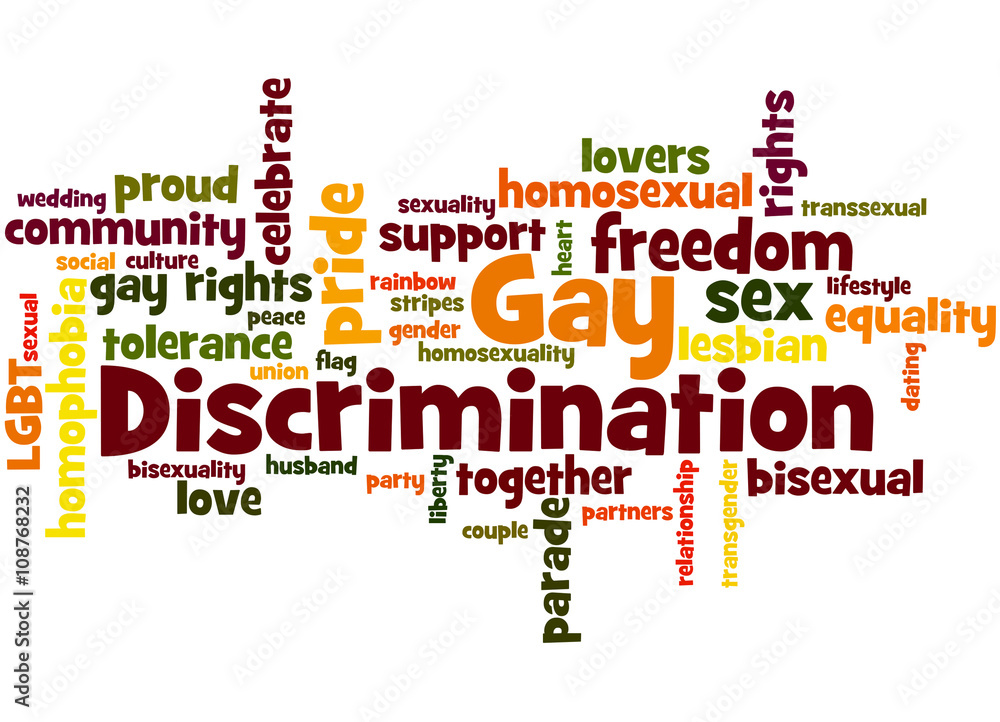 Gay Discrimination, word cloud concept 6 Gay Discrimination, word cloud concept 6
