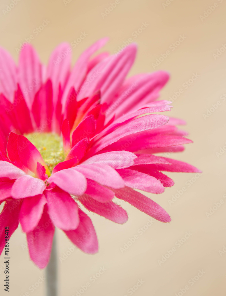 pink fabric Gerbera flower