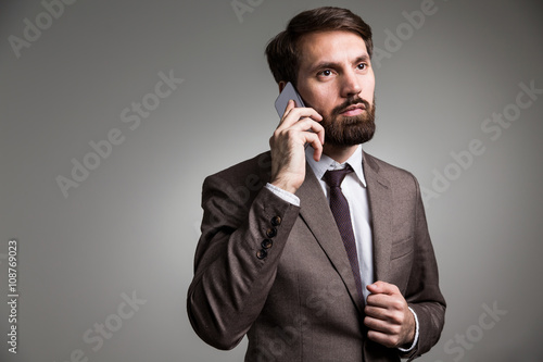 Businessman on phone closeup