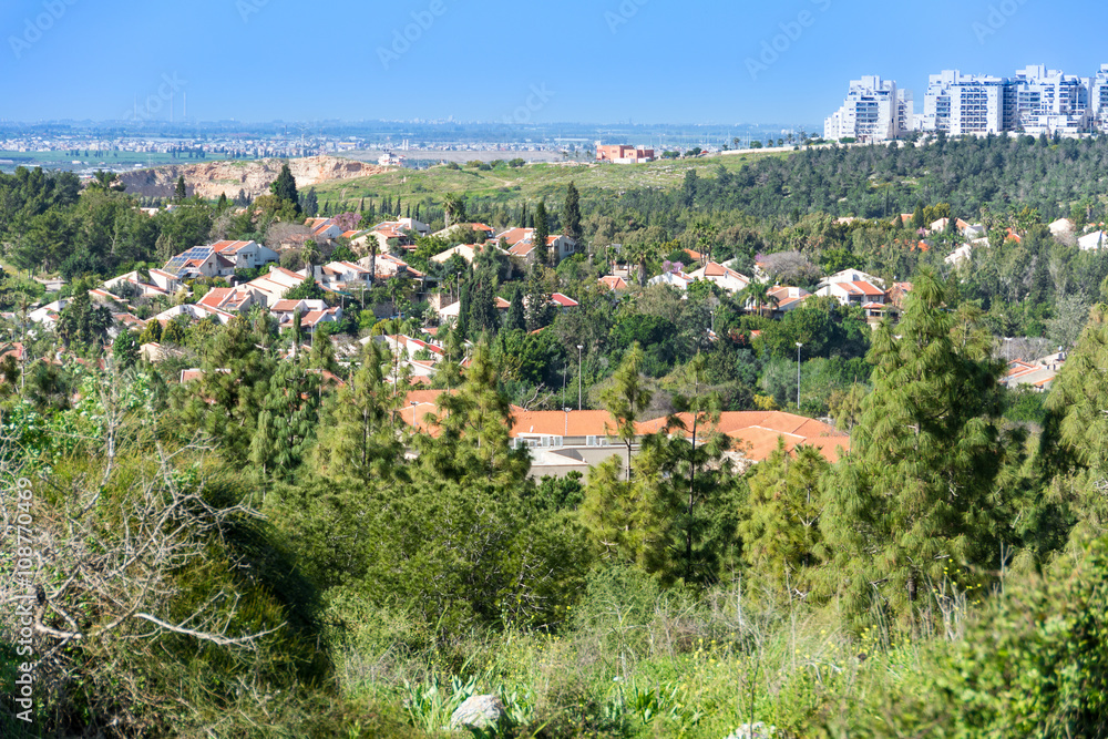 Obraz premium Bird's Eye View of the West Bank