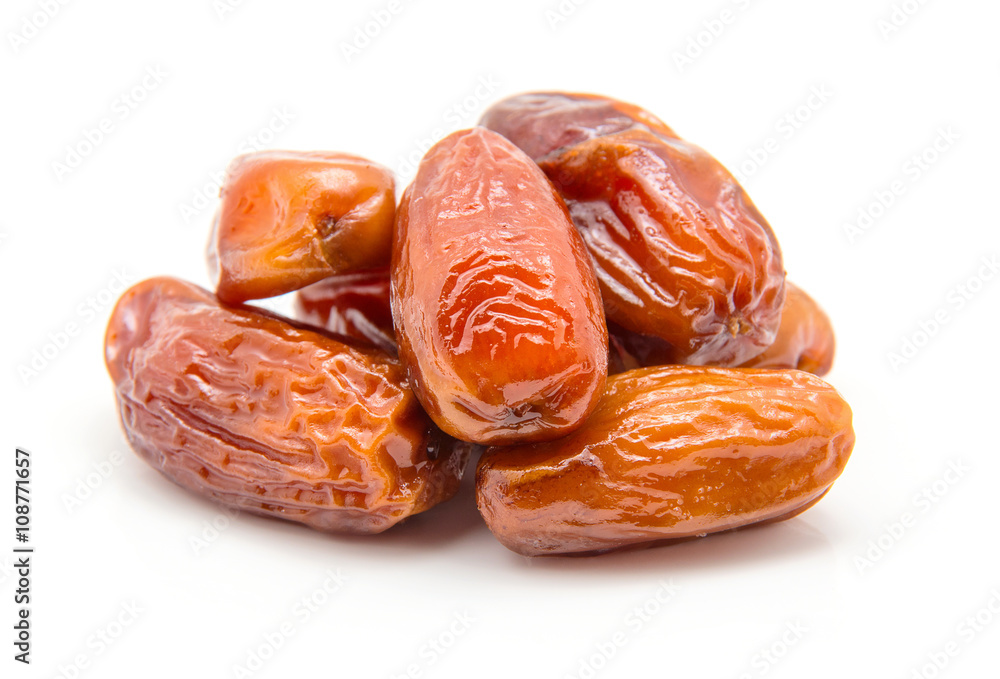 Dates isolated on white background Dates isolated on white background