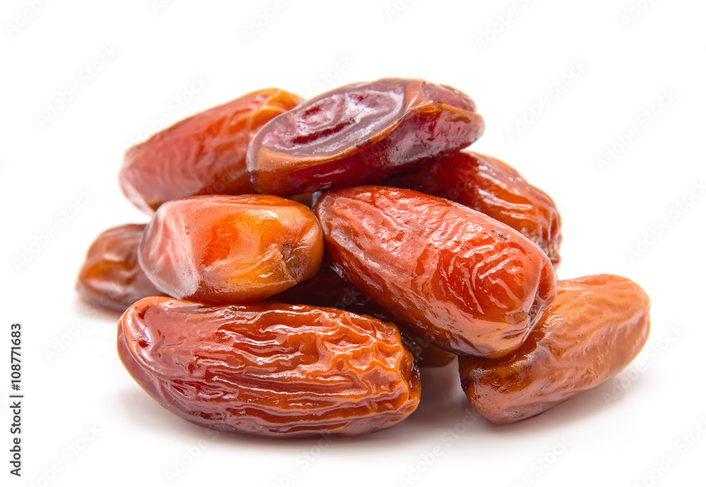 Dates isolated on white background Dates isolated on white background