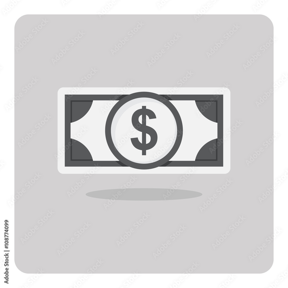 Vector of flat icon, Money bag on isolated background Vector of flat icon, Money bag on isolated background