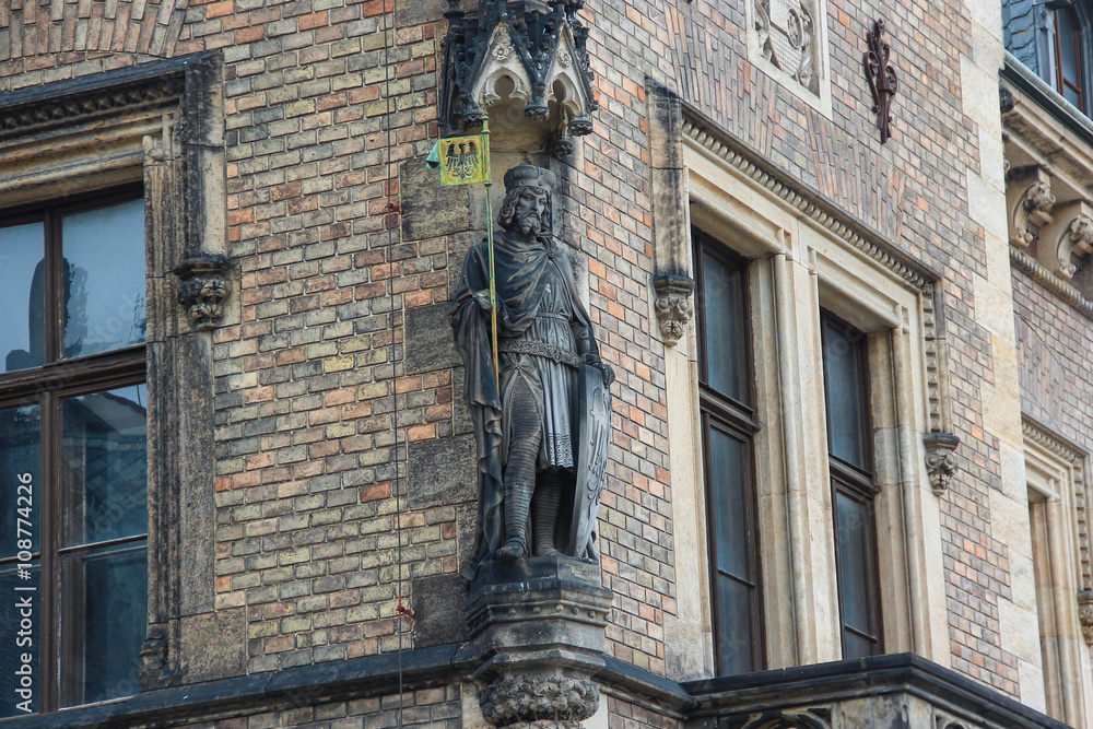 Obraz premium Statue of Saint Wenceslas I, duke of Bohemia, Czech Republic