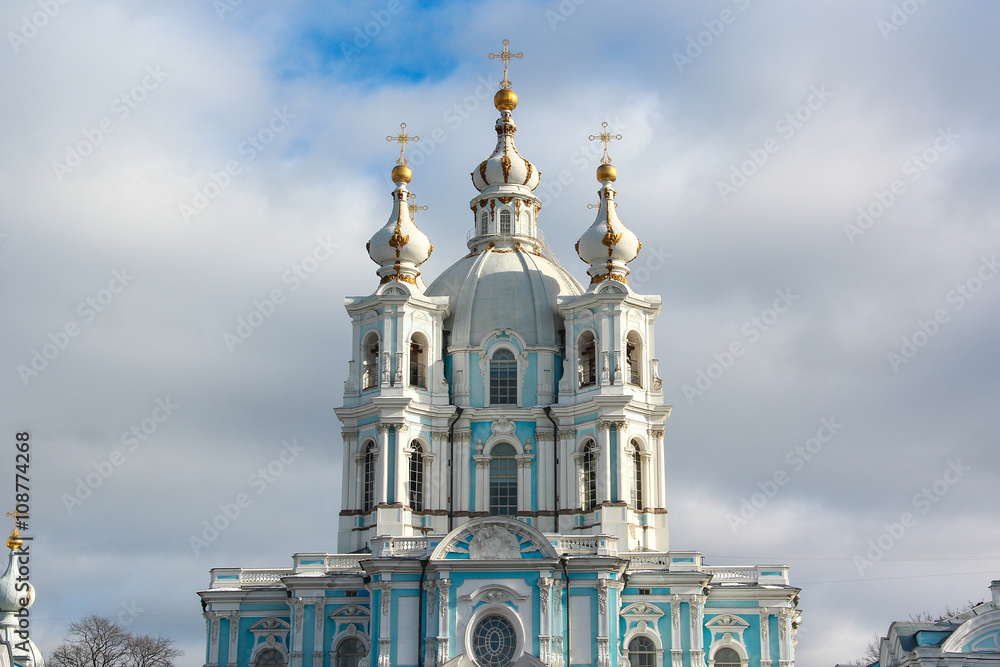 Smolny Cathedral (Church of the Resurrection), St. Petersburg, Russia