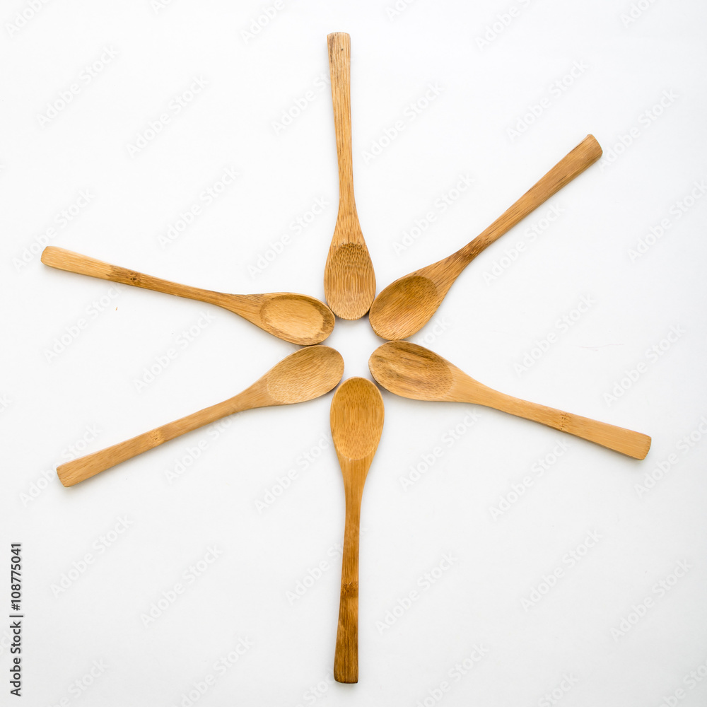 wooden spoons on white table wooden spoons on white table