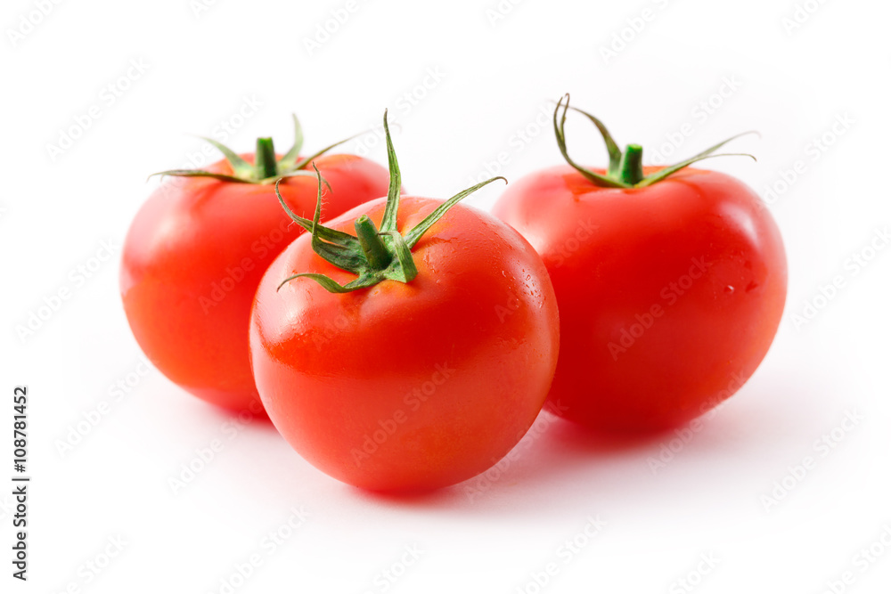 Tomatoes on the white background Tomatoes on the white background