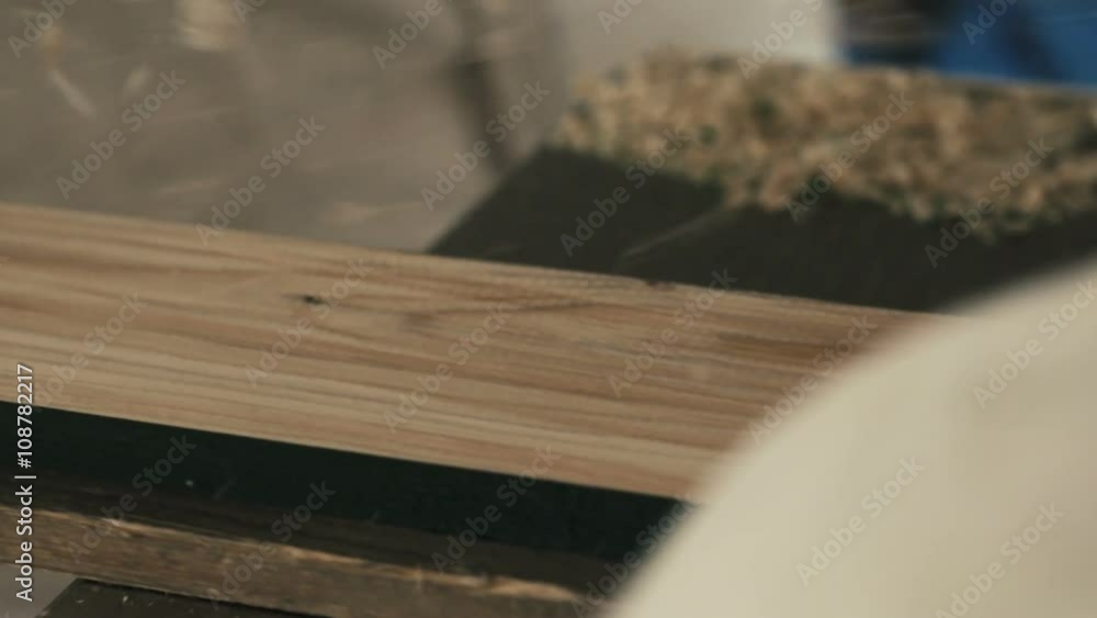 Wood planing tight super slow motion Wood planing tight super slow motion