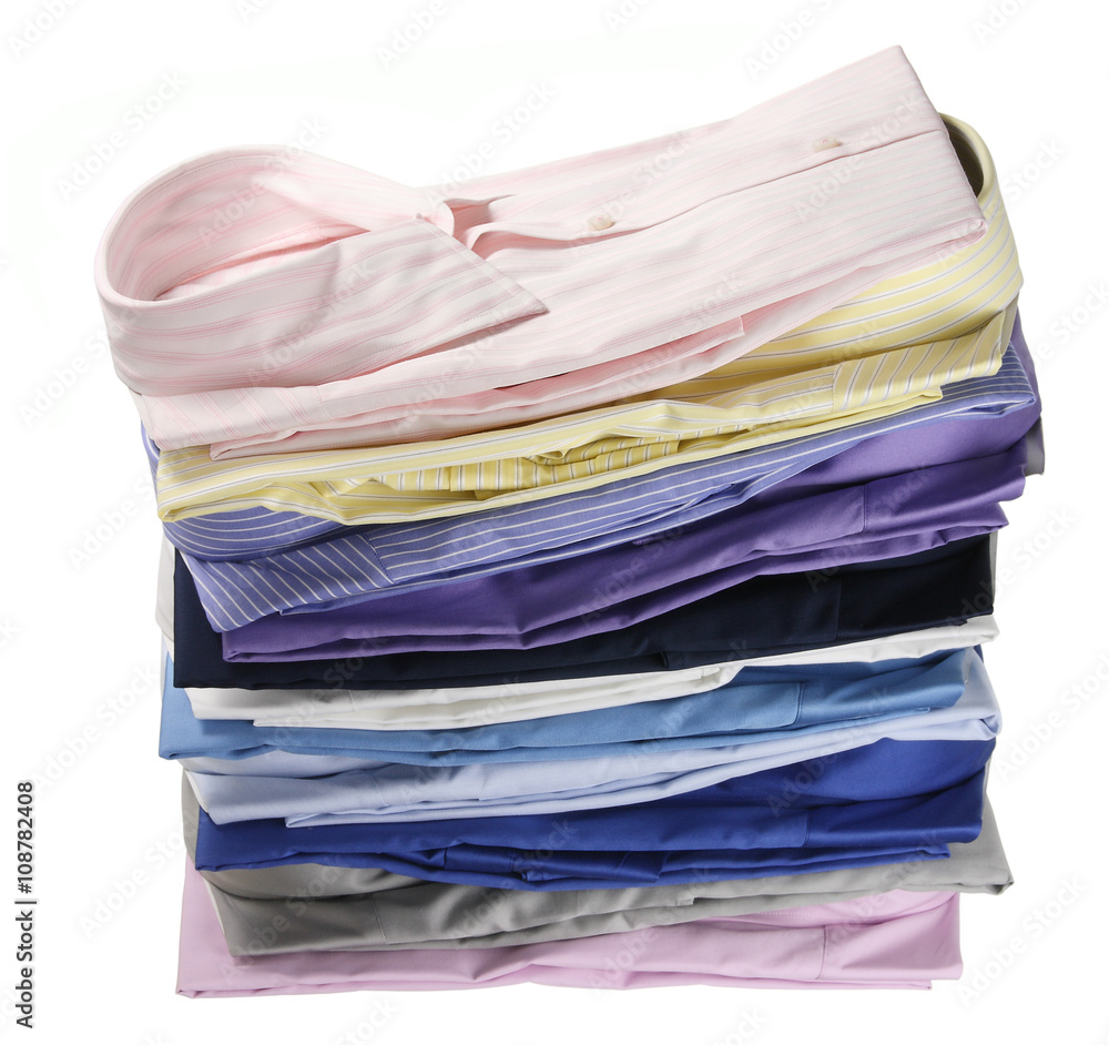 Stack of Business Shirts Stack of Business Shirts
