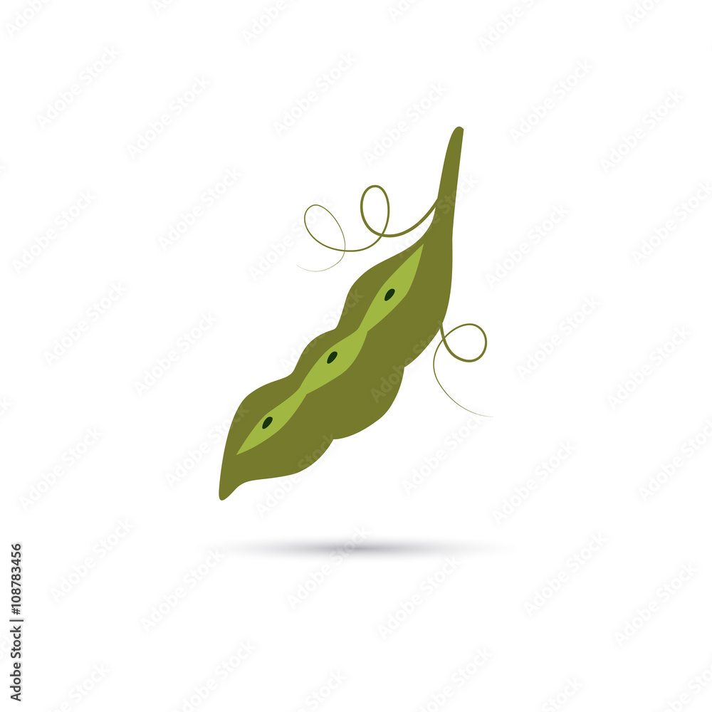 Fototapeta premium Beans color icon