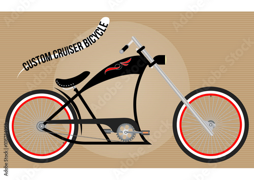 custom cruiser bicycle