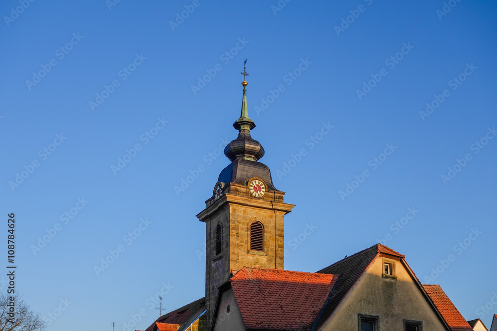 Fototapeta premium Ortskern Markt Lichtenau