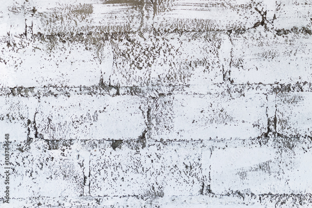 Obraz premium White brick texture background