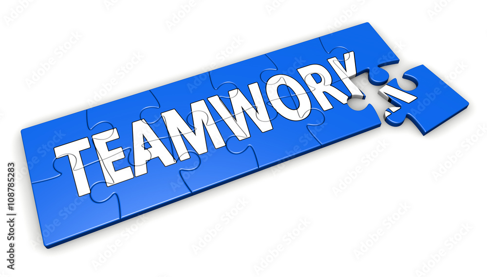 Teamwork Puzzle Business Concept Teamwork Puzzle Business Concept