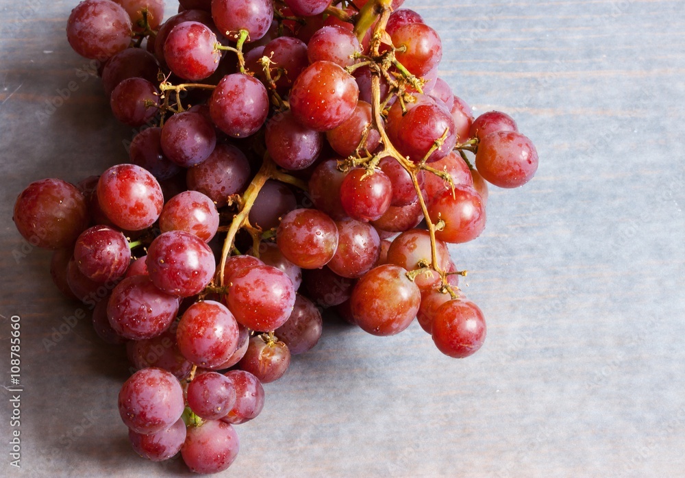 Red table grape - fresh fruit close up