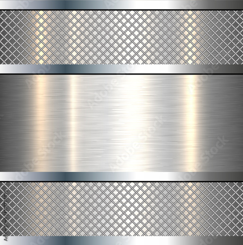 Background metallic, metal texture vector design