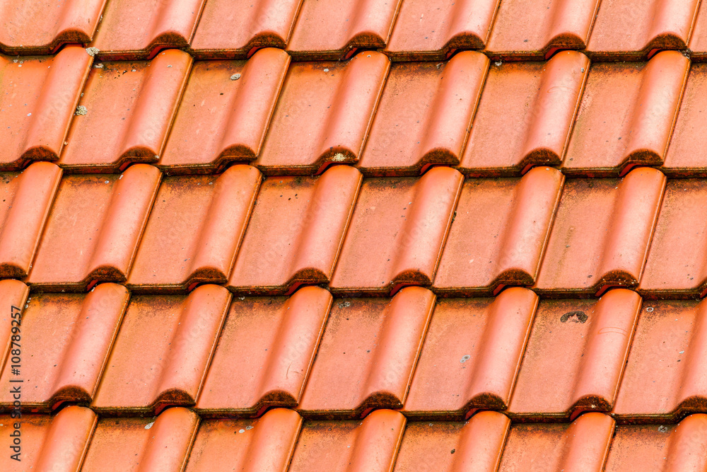 red roof tiles