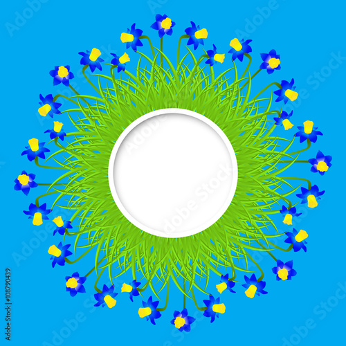 Vector spring background.