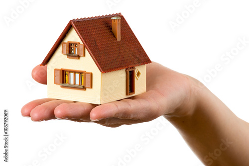 house in the hand, loan concept