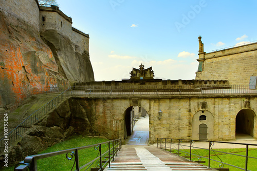 The rampart of the Koeningstein fortress photo
