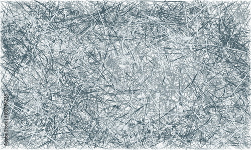 Vector grey and blue abstract scratched grunge background. Vector illustration