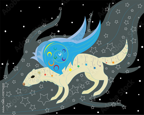 The polecat goes on the Milky Way