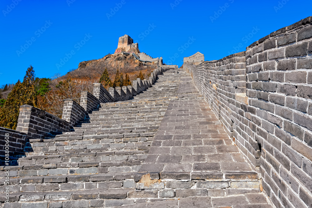Ancient stone stairs of Great China Wall