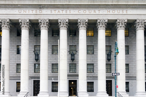 Obraz na płótnie United States Court House Building in New York City w salonie