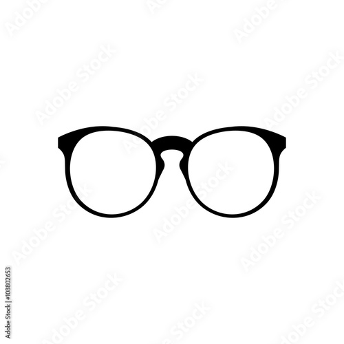 Eyeglasses icon simple