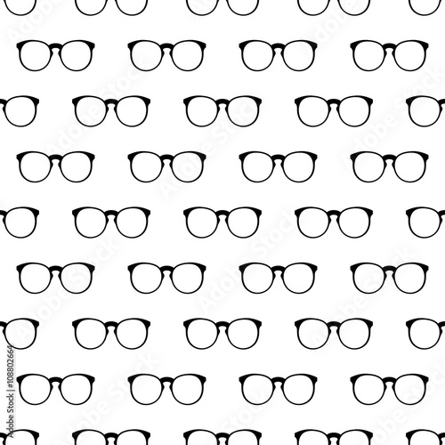 Eyeglasses pattern seamless