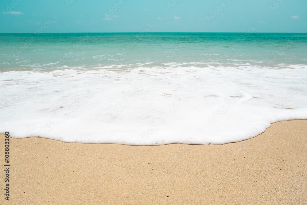 Sea wave on the beach Sea wave on the beach