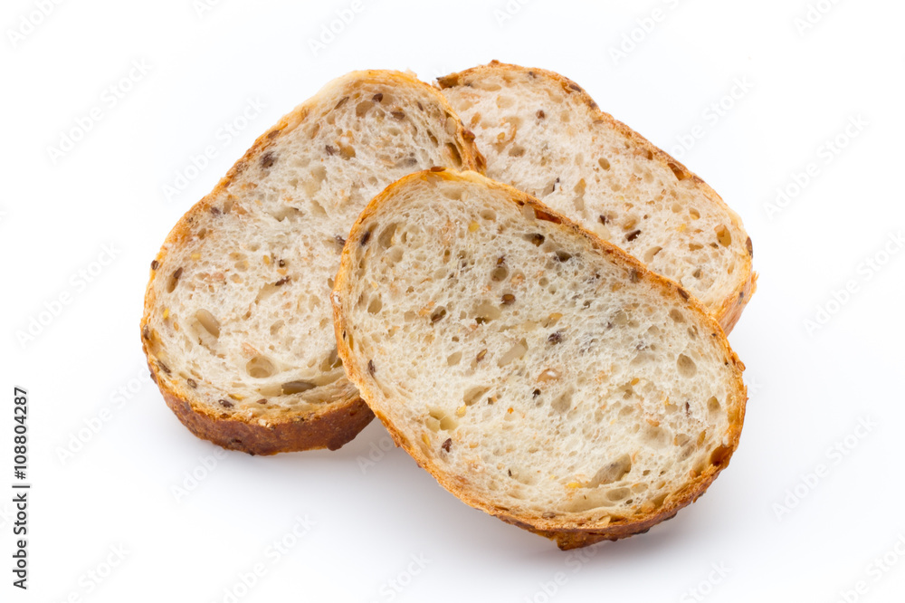 Loaf of bread isolated on white. Loaf of bread isolated on white.