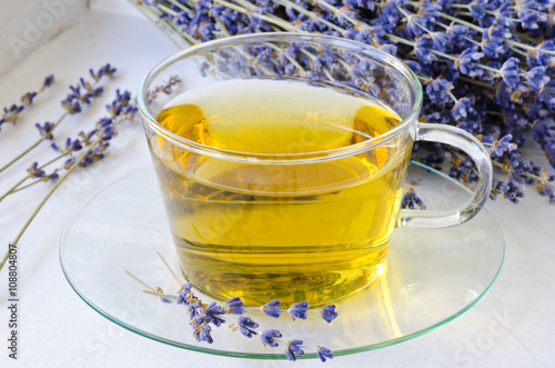 Lavender herbal tea.