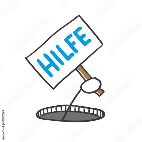 Stick Figure Series Blue / Hilfe